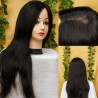 Straight Long Full Head Lace Closure Hair Wig for Women | Natural Look Wig for Bald Head, Cancer, Alopecia & Hair Loss | Soft & Comfortable Human Hair Blend Wig with Scalp-Like Finish