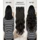 WigOWig™ Human Hair like Curly Hair Extension for Ladies with Natural Brown Color hair (Washable & Heat Resistant Hair)