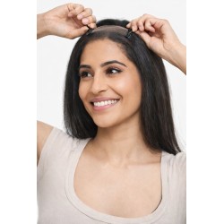 WigOWig Remy Multi-Donor 9A Grade 100% Indian Human Hair Closer Natural Brown Straight 40 grm Length 16Inch