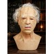 Realistic Old Man Silicone Mask with White Hair