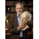 Realistic Old Man Silicone Mask with White Hair