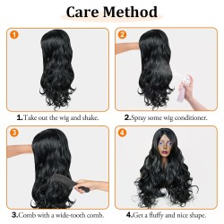Curly Long Full Head Hair Wig for Women – Natural Looking Wig for Bald Head, Cancer, Alopecia & Hair Loss – Soft, Lightweight & Comfortable