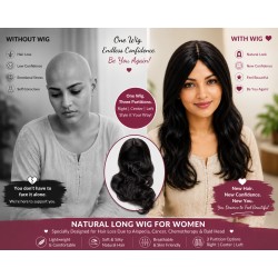 Curly Long Full Head Hair Wig for Women – Natural Looking Wig for Bald Head, Cancer, Alopecia & Hair Loss – Soft, Lightweight & Comfortable