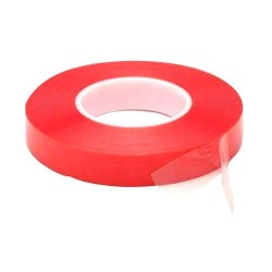 Double Sided Waterproof Tape for Men and Women Wig Patch Adhesive Glue (20mtr, Red Transparent)