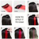 Clip-in Red Hair Extensions, Straight Synthetic Hair Piece, 20 Inches Long, Single Piece (red)