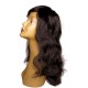 Long Wavy Black Hair Wig for Women | Natural-Look Full Coverage Wig with Side Parting | Soft Waves for Everyday Wear