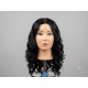 Classic Long Wavy Black Wig with Middle Part – Heat Resistant Synthetic Everyday Wig