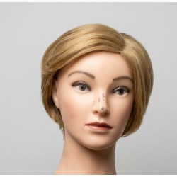 Short Golden Blonde Bob Wig – Layered Pixie Cut Synthetic Wig with Side Part for Women