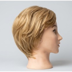 Short Golden Blonde Bob Wig – Layered Pixie Cut Synthetic Wig with Side Part for Women