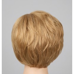 Short Golden Blonde Bob Wig – Layered Pixie Cut Synthetic Wig with Side Part for Women