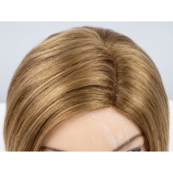 Short Golden Blonde Bob Wig – Layered Pixie Cut Synthetic Wig with Side Part for Women