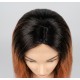 Long Wavy Rose Gold Pink Ombre Wig with Dark Roots – Synthetic Cosplay Wig