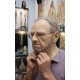 Realistic Old Man Latex Mask with Hair & Beard – Realistic Elderly Man Head Mask for Halloween, Cosplay, Costume Parties