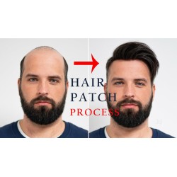 Hair Wigs Toupee/Patches For Men Full Head 100% Original Monofilament Human Hair Patches For Bald Area For Gents