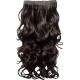 KIS Beautiful Ex-4 Curly Clip-in HAIR EXTENSION with natural Brown Color 100% Human hair blend | Tangle free Hair