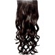KIS Beautiful Ex-5 Curly Clip-in HAIR EXTENSION with natural Brown Color 100% Human hair blend | Tangle free Hair