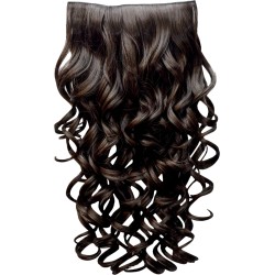 KIS Beautiful Ex-7 Curly Clip-in HAIR EXTENSION with natural Brown Color 100% Human hair blend | Tangle free Hair