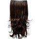 KIS Beautiful Ex-10 Curly Clip-in HAIR EXTENSION with natural Brown Color 100% Human hair blend | Tangle free Hair