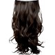 KIS Beautiful Ex-11 Curly Clip-in HAIR EXTENSION with natural Brown Color 100% Human hair blend  Tangle free Hair