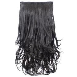 KIS Beautiful Ex-15 Curly Clip-in HAIR EXTENSION with natural Brown Color 100% Human hair blend  Tangle free Hair