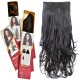 KIS Beautiful Ex-15 Curly Clip-in HAIR EXTENSION with natural Brown Color 100% Human hair blend  Tangle free Hair