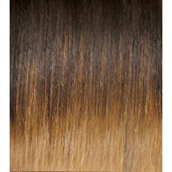 KIS Beautiful Ex-2 Curly Clip-in HAIR EXTENSION with natural Ombre Color 100% Human hair blend  Tangle free Hair