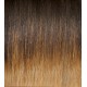 KIS Beautiful Ex-3 Curly Clip-in HAIR EXTENSION with natural Ombre Color 100% Human hair blend  Tangle free Hair