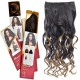 Kis Beautiful Ex-14 Curly Clip-in Hair Extension With Omber Gold Color. 100% Human Hair Blend  Tangle Free Hair