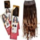 Kis Beautiful Ex-10 Curly Clip-in Hair Extension With Omber Gold Color 100% Human Hair Blend  Tangle Free Hair
