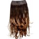 Kis Beautiful Ex-10 Curly Clip-in Hair Extension With Omber Gold Color 100% Human Hair Blend  Tangle Free Hair