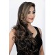 Kis Beautiful Ex-10 Curly Clip-in Hair Extension With Omber Gold Color 100% Human Hair Blend  Tangle Free Hair