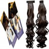 Kis Beautiful So2 Snapon Ponytail/hair Extension (2 In 1) With Natural Brown Color 100% Human Hair Blend  Tangle Free Hair