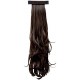 Kis Beautiful So2 Snapon Ponytail/hair Extension (2 In 1) With Natural Brown Color 100% Human Hair Blend  Tangle Free Hair