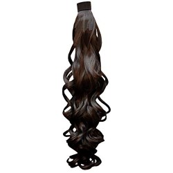 Kis Beautiful So2 Snapon Ponytail/hair Extension (2 In 1) With Natural Brown Color 100% Human Hair Blend  Tangle Free Hair