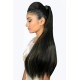 Kis Beautiful So2 Snapon Ponytail/hair Extension (2 In 1) With Natural Brown Color 100% Human Hair Blend  Tangle Free Hair