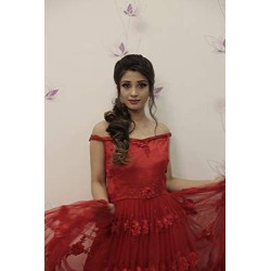 Kis Beautiful Ex-12 Curly Clip-in Hair Extension With Omber Gold Color 100% Human Hair Blend  Tangle Free Hair