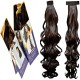 Kis Beautiful So3 Snapon Ponytail/hair Extension (2 In 1) With Natural Brown Color 100% Human Hair Blend  Tangle Free Hair