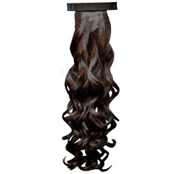 Kis Beautiful So3 Snapon Ponytail/hair Extension (2 In 1) With Natural Brown Color 100% Human Hair Blend  Tangle Free Hair