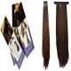 Kis Beautiful So1 Snapon Ponytail/hair Extension (2 In 1) With Natural Brown Color 100% Human Hair Blend  Tangle Free Hair