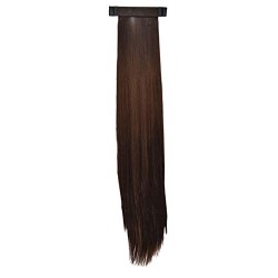 Kis Beautiful So1 Snapon Ponytail/hair Extension (2 In 1) With Natural Brown Color 100% Human Hair Blend  Tangle Free Hair