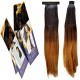 Kis Beautiful So1 Snapon Ponytail/hair Extension (2 In 1) With Omber Gold Color 100% Human Hair Blend  Tangle Free Hair