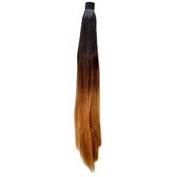 Kis Beautiful So1 Snapon Ponytail/hair Extension (2 In 1) With Omber Gold Color 100% Human Hair Blend  Tangle Free Hair