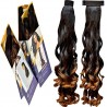 Kis Beautiful So2 Snapon Ponytail/hair Extension (2 In 1) With Omber Gold Color 100% Human Hair Blend  Tangle Free Hair