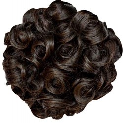 Kis Beautiful Md3 Hair Messy Bun With Natural Brown Color 100% Human Hair Blend  Tangle Free Hair
