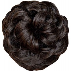 Kis Beautiful Md2 Hair Messy Bun With Natural Brown Color 100% Human Hair Blend  Tangle Free Hair