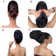 Kis Beautiful Md2 Hair Messy Bun With Natural Brown Color 100% Human Hair Blend  Tangle Free Hair