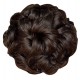 Kis Beautiful Md-4 Hair Messy Bun With Natural Brown Color 100% Human Hair Blend  Tangle Free Hair