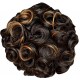 Kis Beautiful Md3 Hair Messy Bun With Highlight Gold Colour. 100% Human Hair Blend/tangle Free Hair