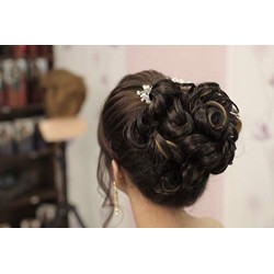 Kis Beautiful Md3 Hair Messy Bun With Highlight Gold Colour. 100% Human Hair Blend/tangle Free Hair