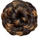 Kis Beautiful Md2 Hair Messy Bun With Omber Gold Color 100% Human Hair Blend  Tangle Free Hair